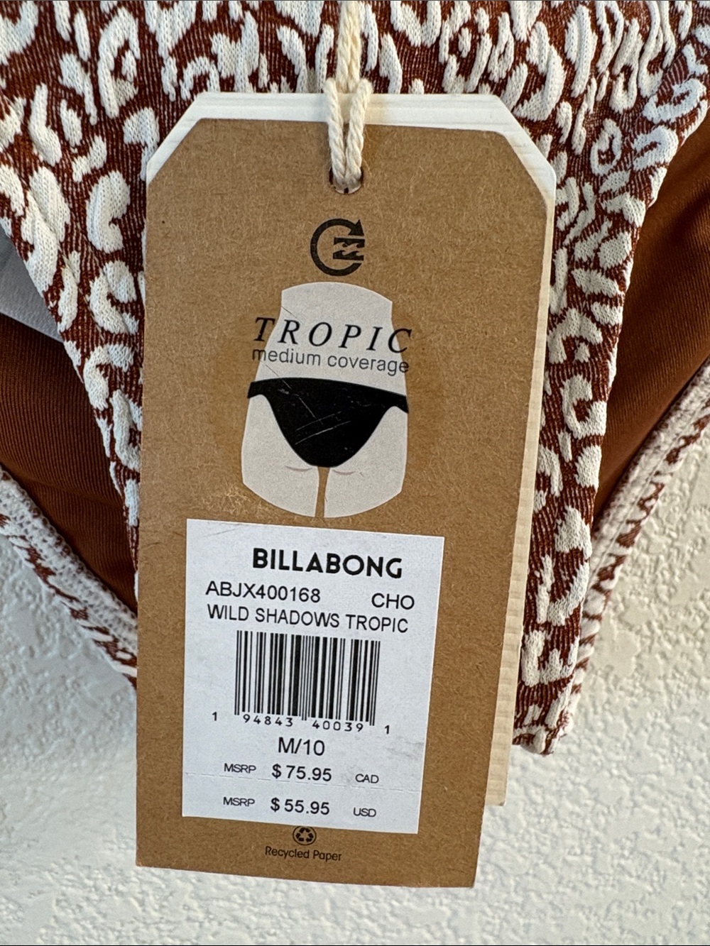 Billabong Brown Speckle(animal print) Two-Piece Bikini - Picture 2 of 6